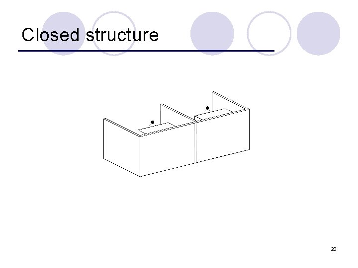 Closed structure 20 