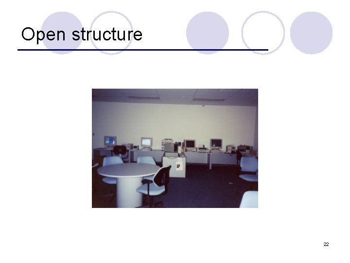 Open structure 22 