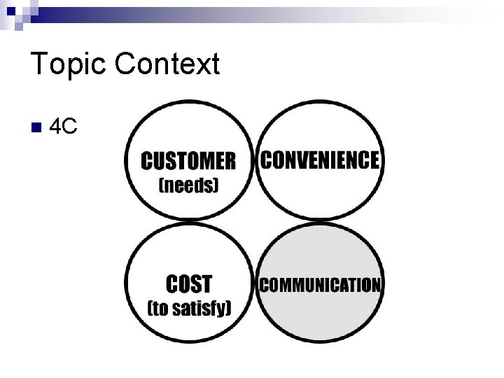 Topic Context n 4 C 