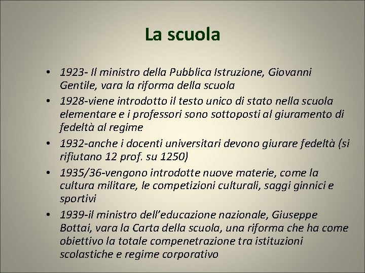 La scuola • 1923 - Il ministro della Pubblica Istruzione, Giovanni Gentile, vara la La scuola • 1923 - Il ministro della Pubblica Istruzione, Giovanni Gentile, vara la