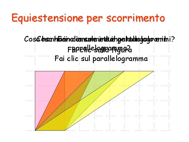 Equiestensione per scorrimento Fai rettangolo. Cosa hanno in clic comune in sul comune i