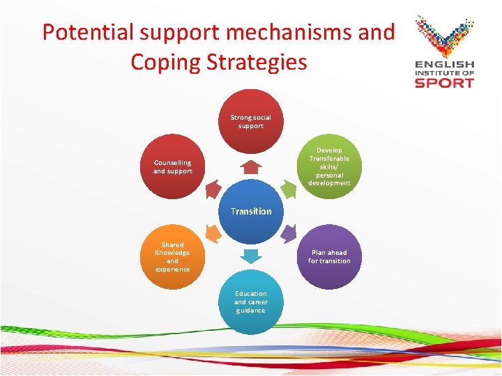 Potential support mechanisms and Coping Strategies Strong social support Develop Transferable skills/ personal development