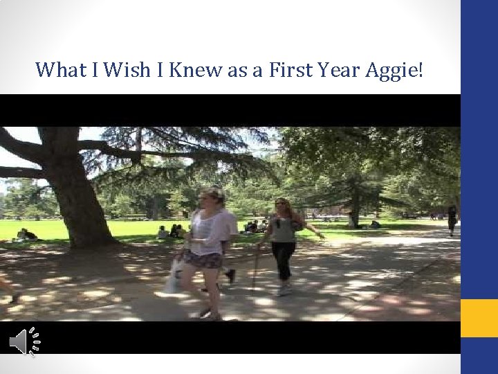 What I Wish I Knew as a First Year Aggie! 