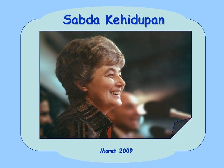 Sabda Kehidupan Maret 2009 