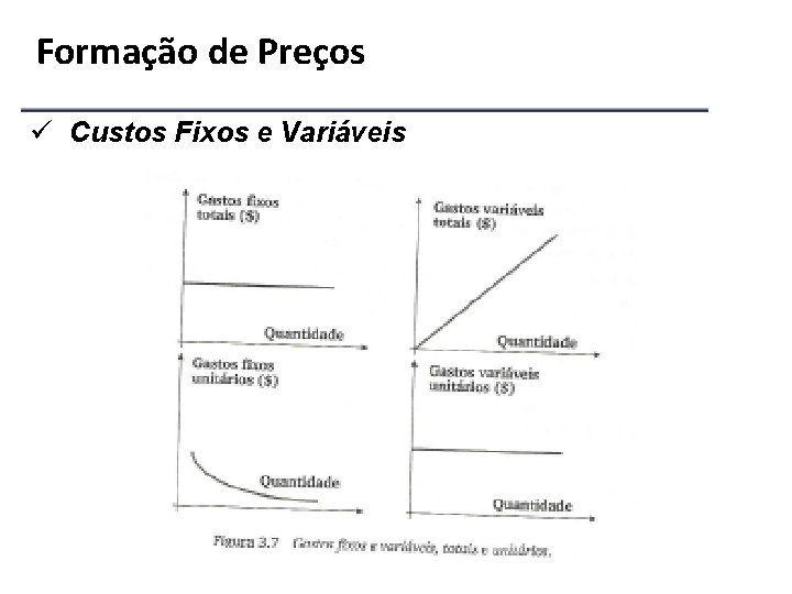 Formação de Preços ü Custos Fixos e Variáveis 