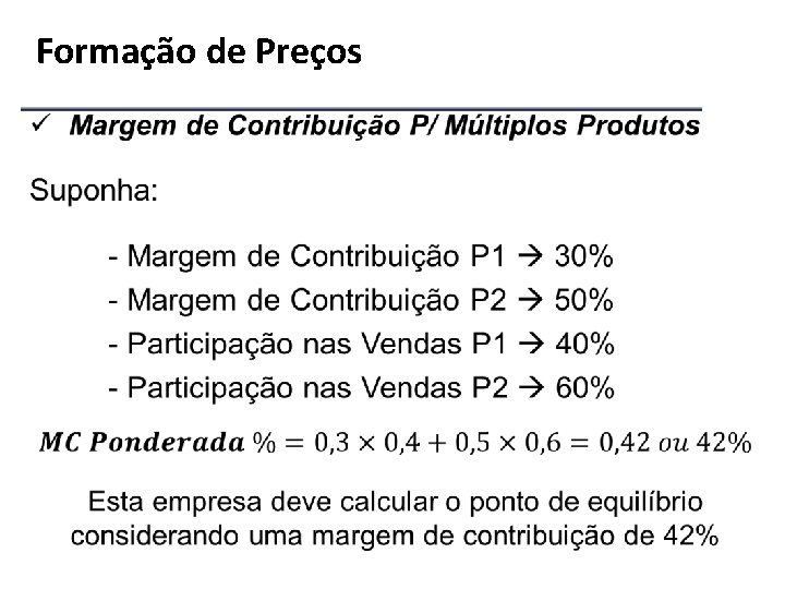 Formação de Preços 