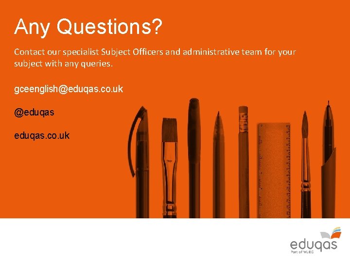 Any Questions? Contact our specialist Subject Officers and administrative team for your subject with