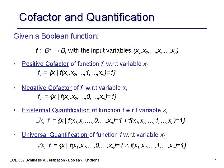 Ece 667 Spring 13 Synthesis And Verification Of