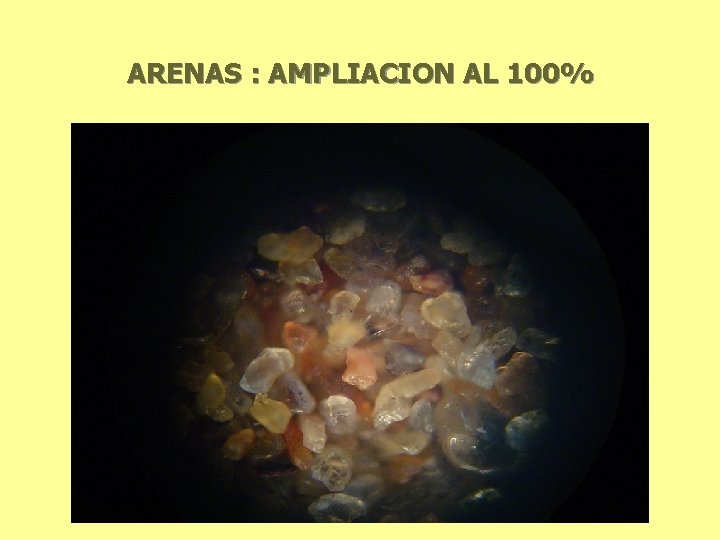 ARENAS : AMPLIACION AL 100% 