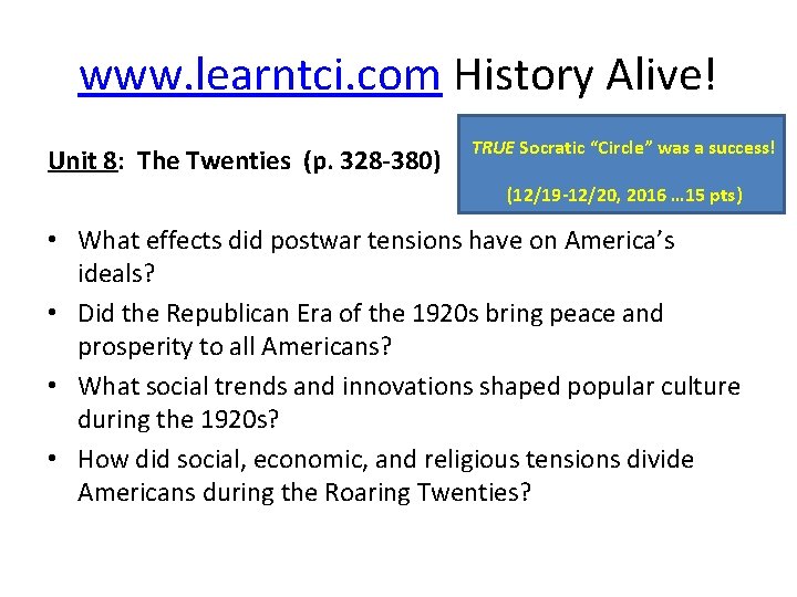 Learntci Week 18 Ch 14 30 32 Great Depression