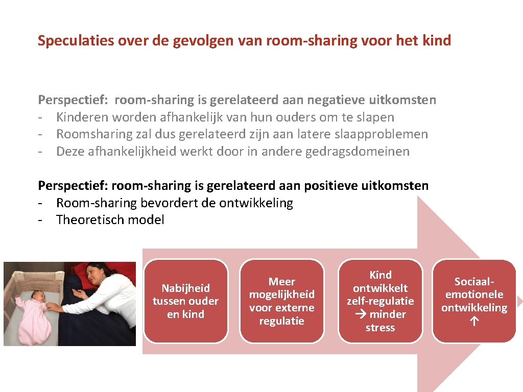 Speculaties over de gevolgen van room-sharing voor het kind Perspectief: room-sharing is gerelateerd aan