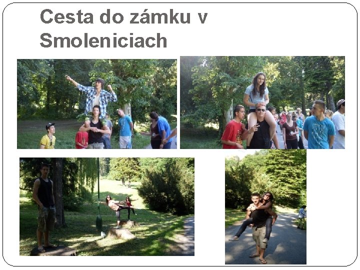 Cesta do zámku v Smoleniciach 