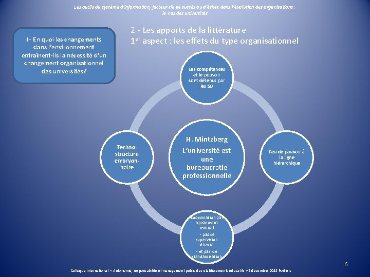 Les outils du système d’information, facteur clé de succès ou d’échec dans l’évolution des