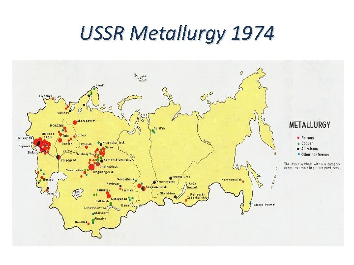 USSR Metallurgy 1974 