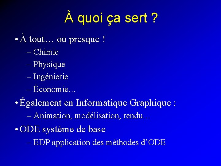 À quoi ça sert ? • À tout… ou presque ! – Chimie –