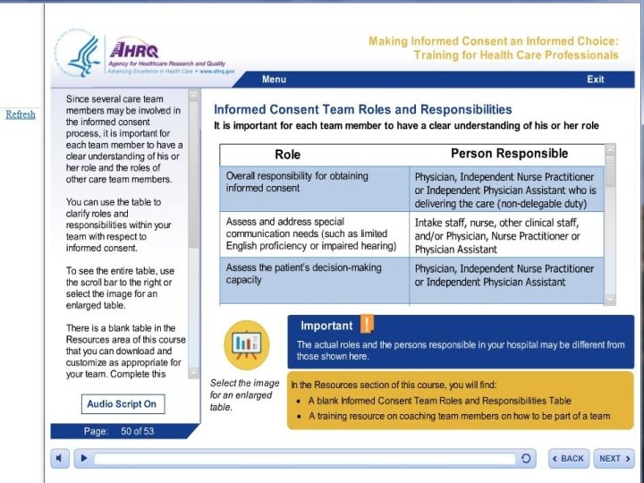 Team Roles and Responsibilities 