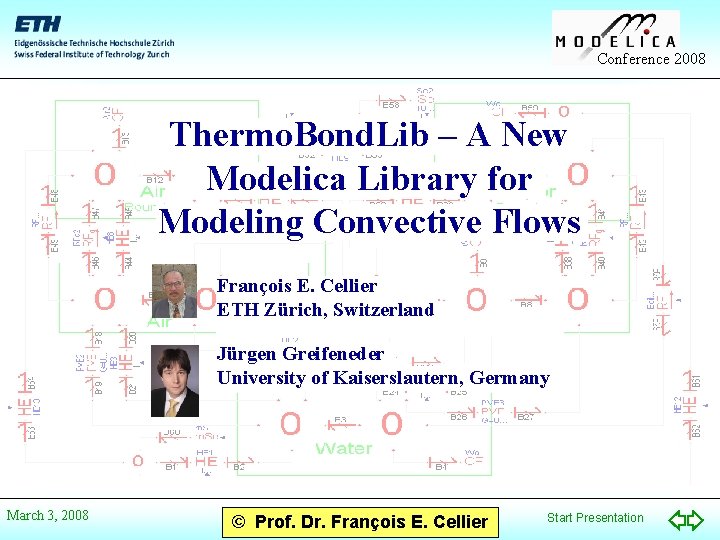 Conference 2008 Thermo. Bond. Lib – A New Modelica Library for Modeling Convective Flows