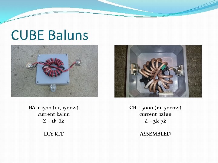 CUBE Baluns BA-1 -1500 (1: 1, 1500 w) current balun Z = 1 k-6