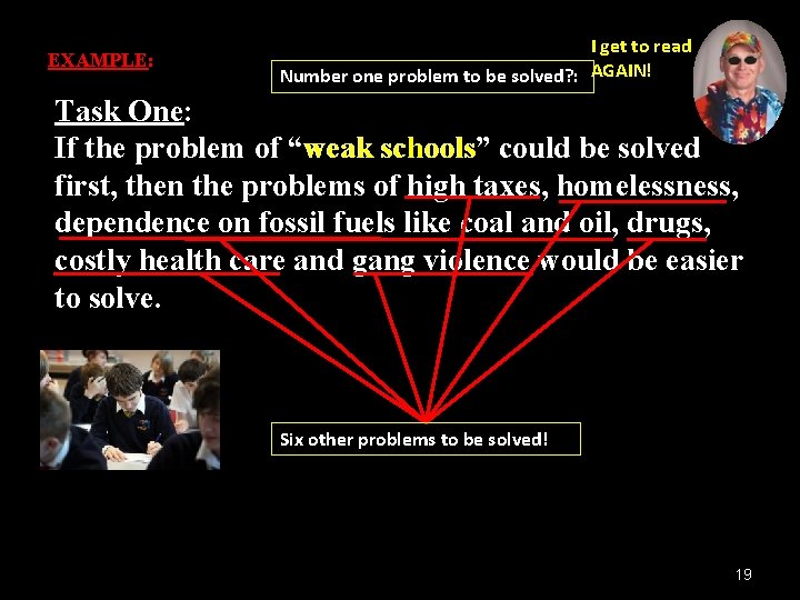 EXAMPLE: I get to read Number one problem to be solved? : AGAIN! Task EXAMPLE: I get to read Number one problem to be solved? : AGAIN! Task