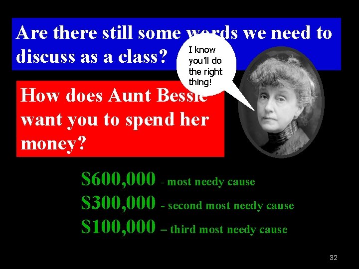 Are there still some words we need to I know discuss as a class? Are there still some words we need to I know discuss as a class?