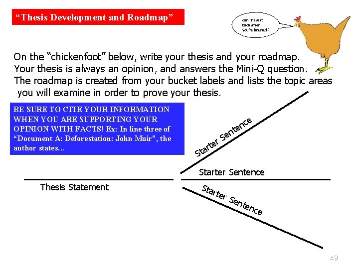 “Thesis Development and Roadmap” Can I have it back when you’re finished? On the “Thesis Development and Roadmap” Can I have it back when you’re finished? On the