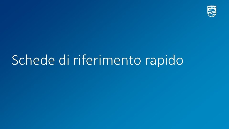 Schede di riferimento rapido 