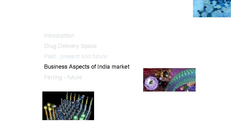Introduction Drug Delivery Space Past , present and future Business Aspects of India market Introduction Drug Delivery Space Past , present and future Business Aspects of India market