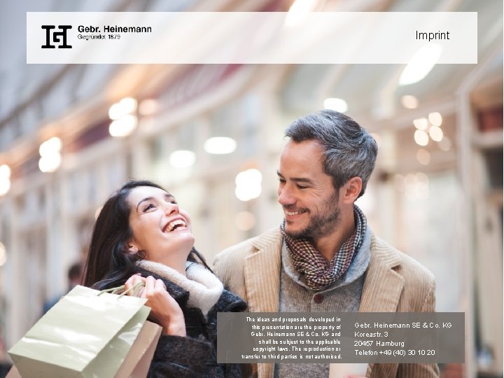 Imprint The ideas and proposals developed in this presentation are the property of Gebr.