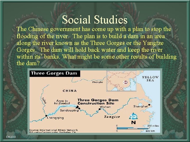 Social Studies The Chinese government has come up with a plan to stop the