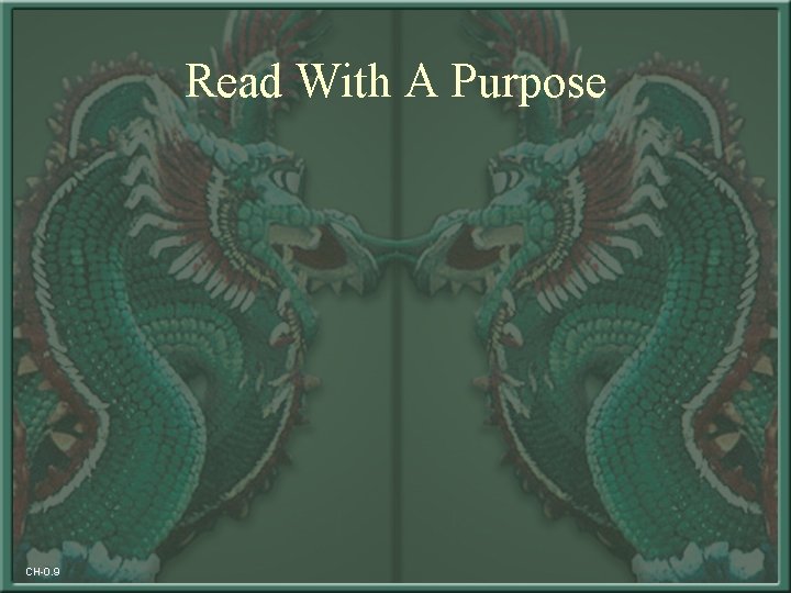 Read With A Purpose CH-0. 9 