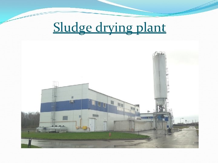 Sludge drying plant 