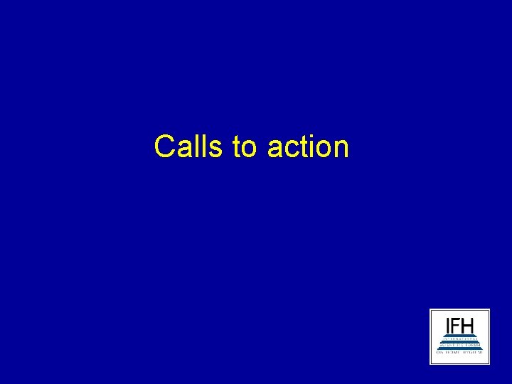 Calls to action 