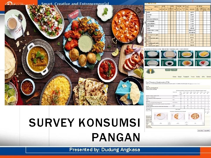 SURVEY KONSUMSI PANGAN Presented by: Dudung Angkasa 
