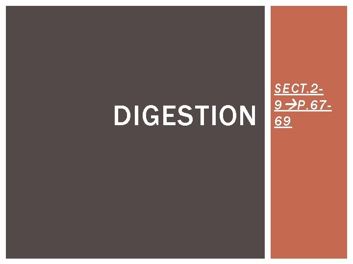 DIGESTION SECT. 29 P. 6769 