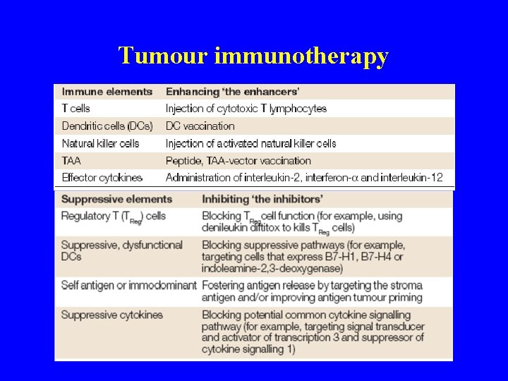 Tumour immunotherapy 