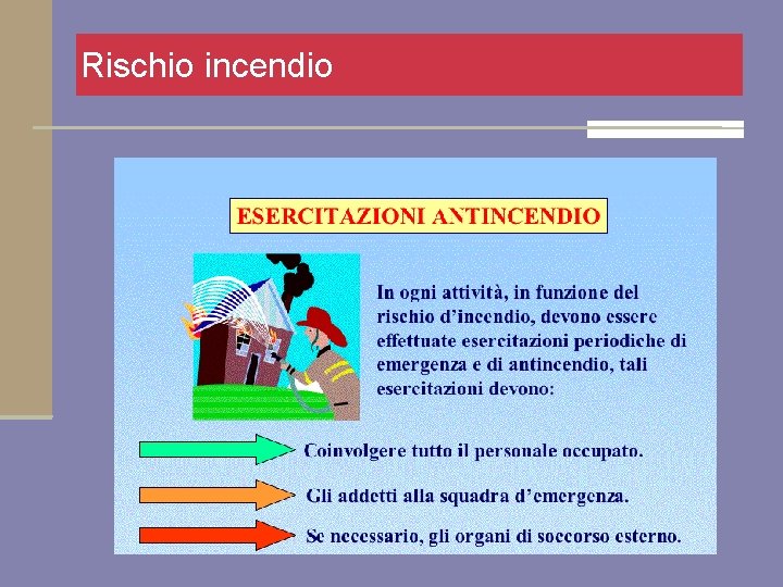 Rischio incendio 