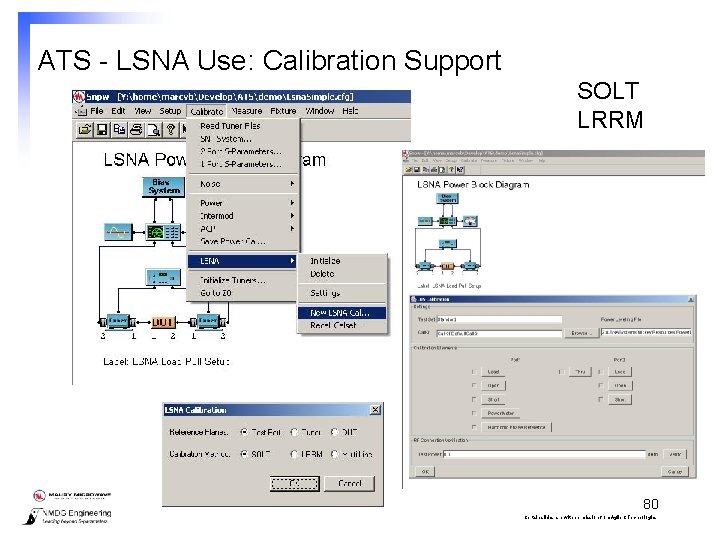 ATS - LSNA Use: Calibration Support SOLT LRRM 80 Certain slides are with permission