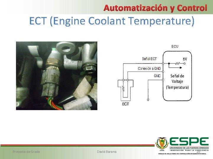 Automatización y Control ECT (Engine Coolant Temperature) Proyecto de Grado David Barona 29 