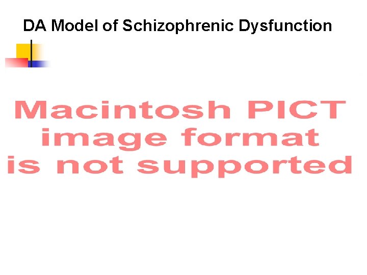 DA Model of Schizophrenic Dysfunction 
