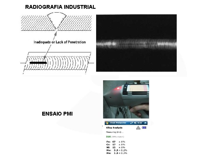 RADIOGRAFIA INDUSTRIAL ENSAIO PMI 