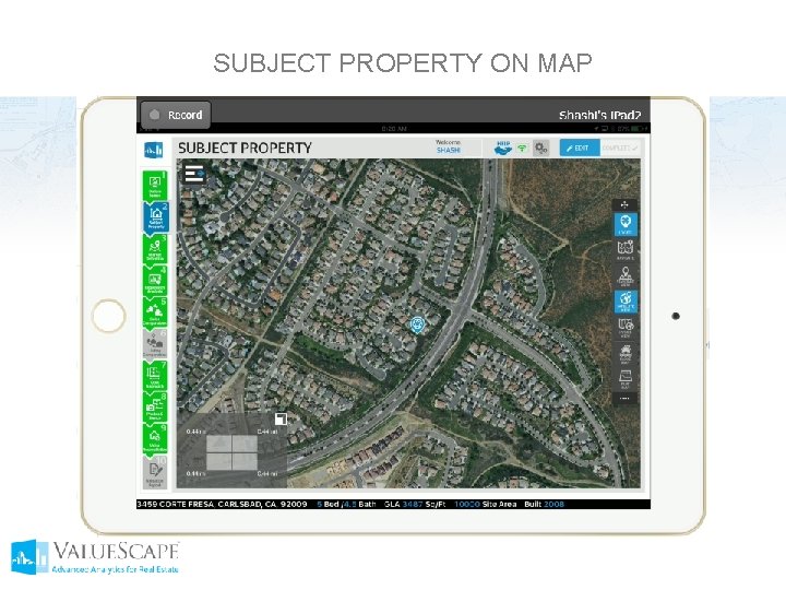 SUBJECT PROPERTY ON MAP 
