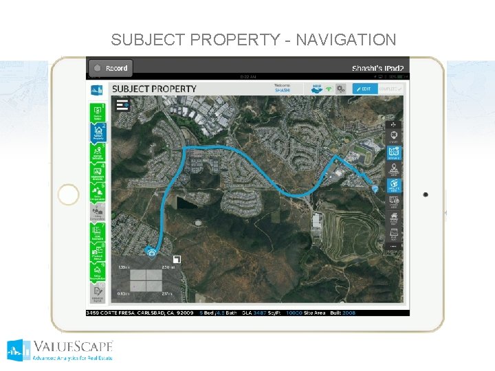 SUBJECT PROPERTY - NAVIGATION 