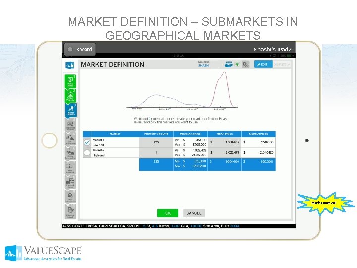 MARKET DEFINITION – SUBMARKETS IN GEOGRAPHICAL MARKETS Mathematica! 