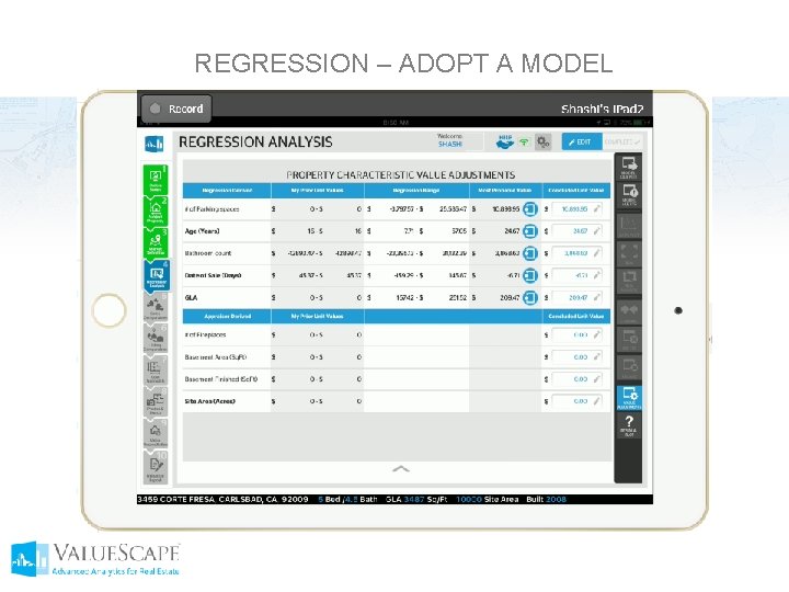 REGRESSION – ADOPT A MODEL 