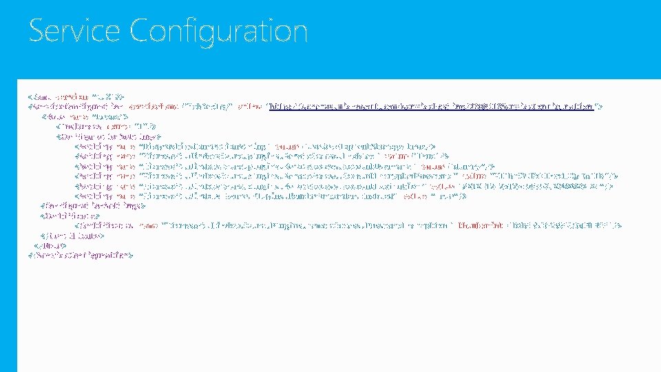 Service Configuration <? xml version="1. 0"? > <Service. Configuration service. Name="Web. Deploy" xmlns="http: //schemas.