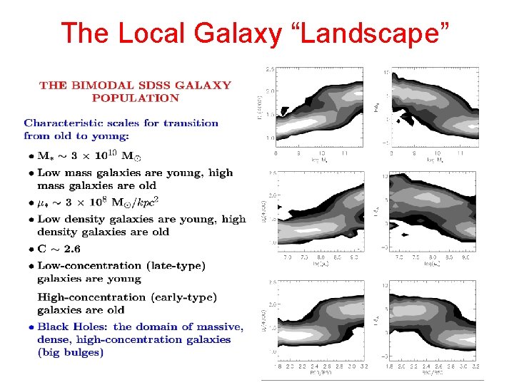 The Local Galaxy “Landscape” 