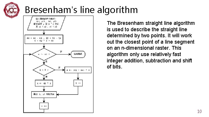 Bresenham's line algorithm The Bresenham straight line algorithm is used to describe the straight