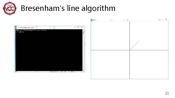 Bresenham's line algorithm 21 