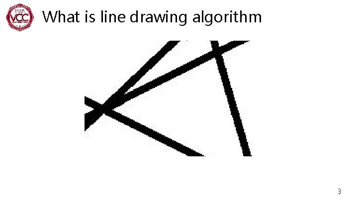 What is line drawing algorithm 3 