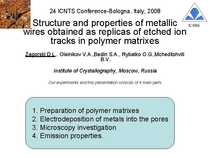  Structure and properties of metallic wires obtained as replicas of etched ion tracks